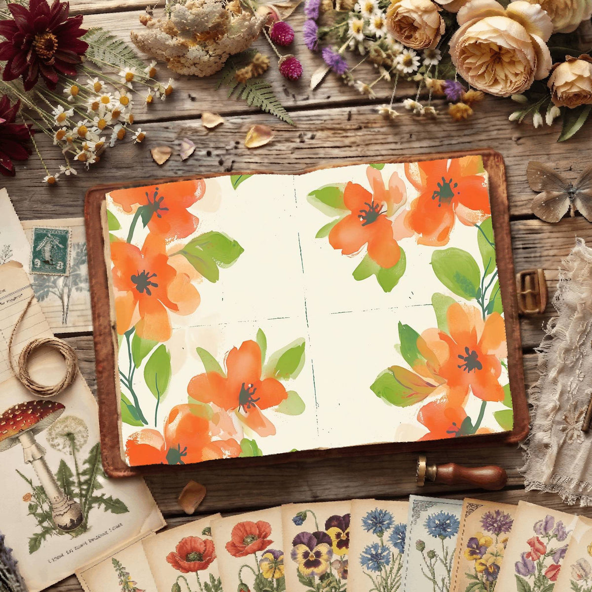 Floral Digital Papers