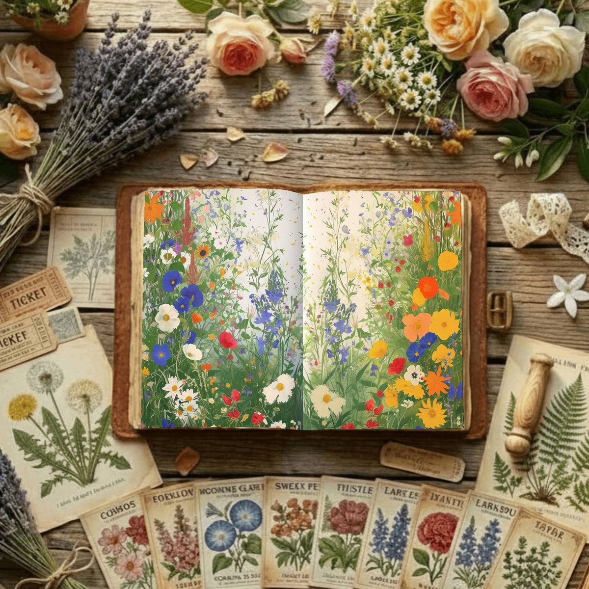 Floral Digital Papers