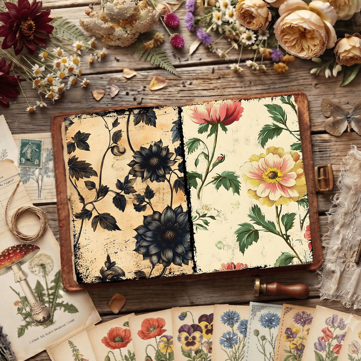 Floral Digital Papers