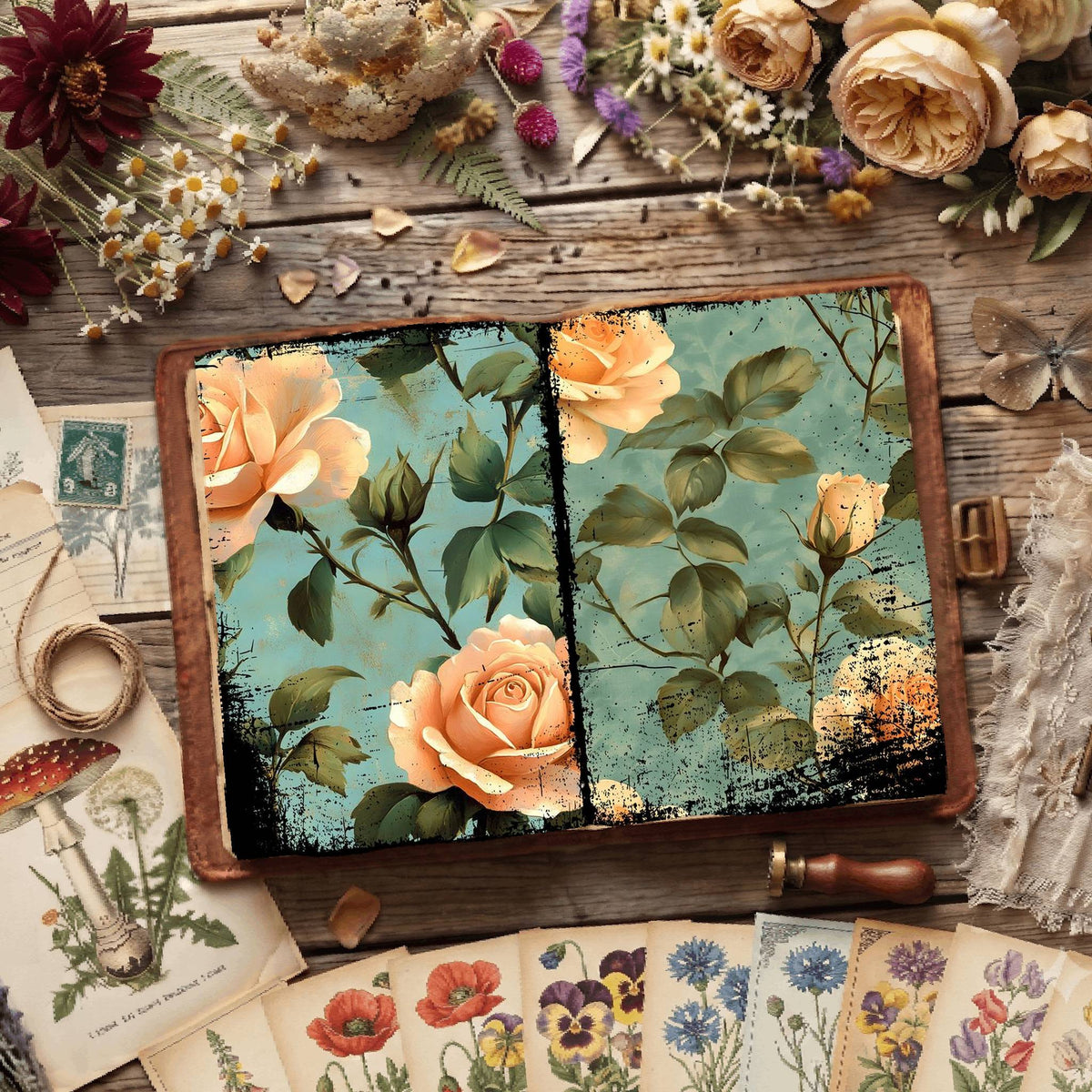 Floral Digital Papers