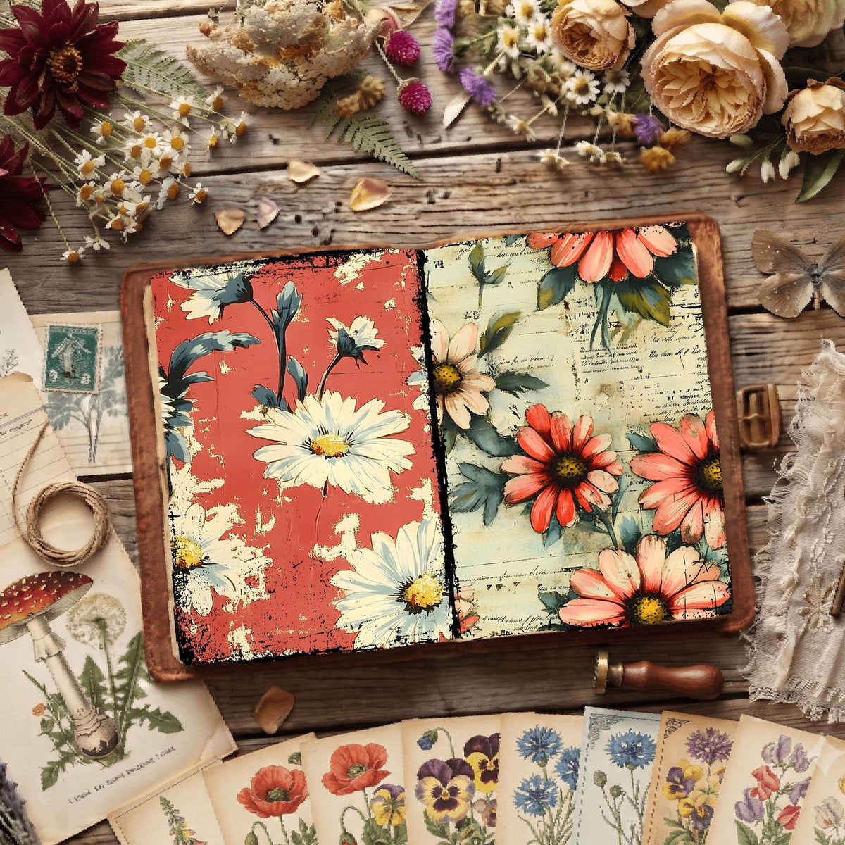Floral Digital Papers