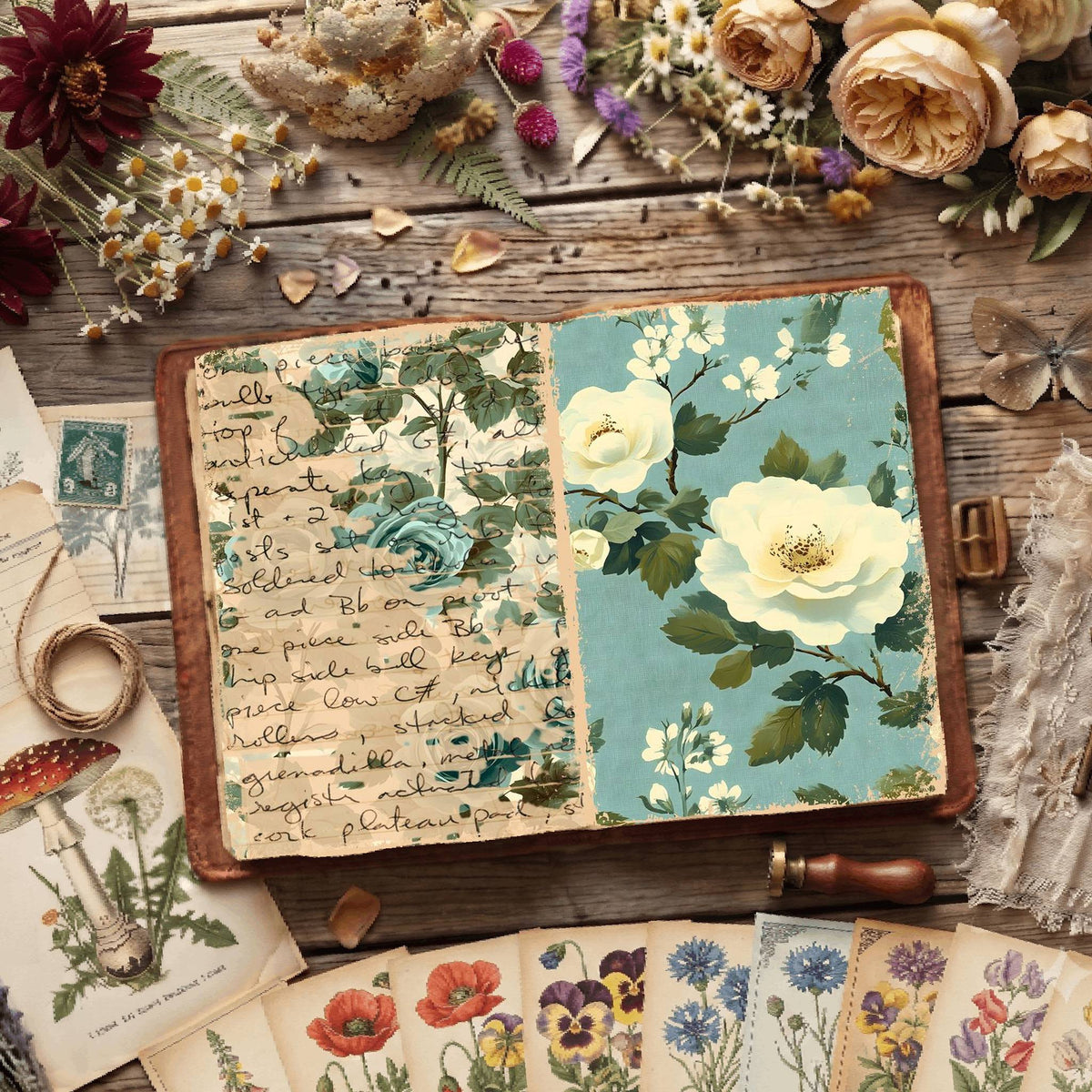 Floral Digital Papers