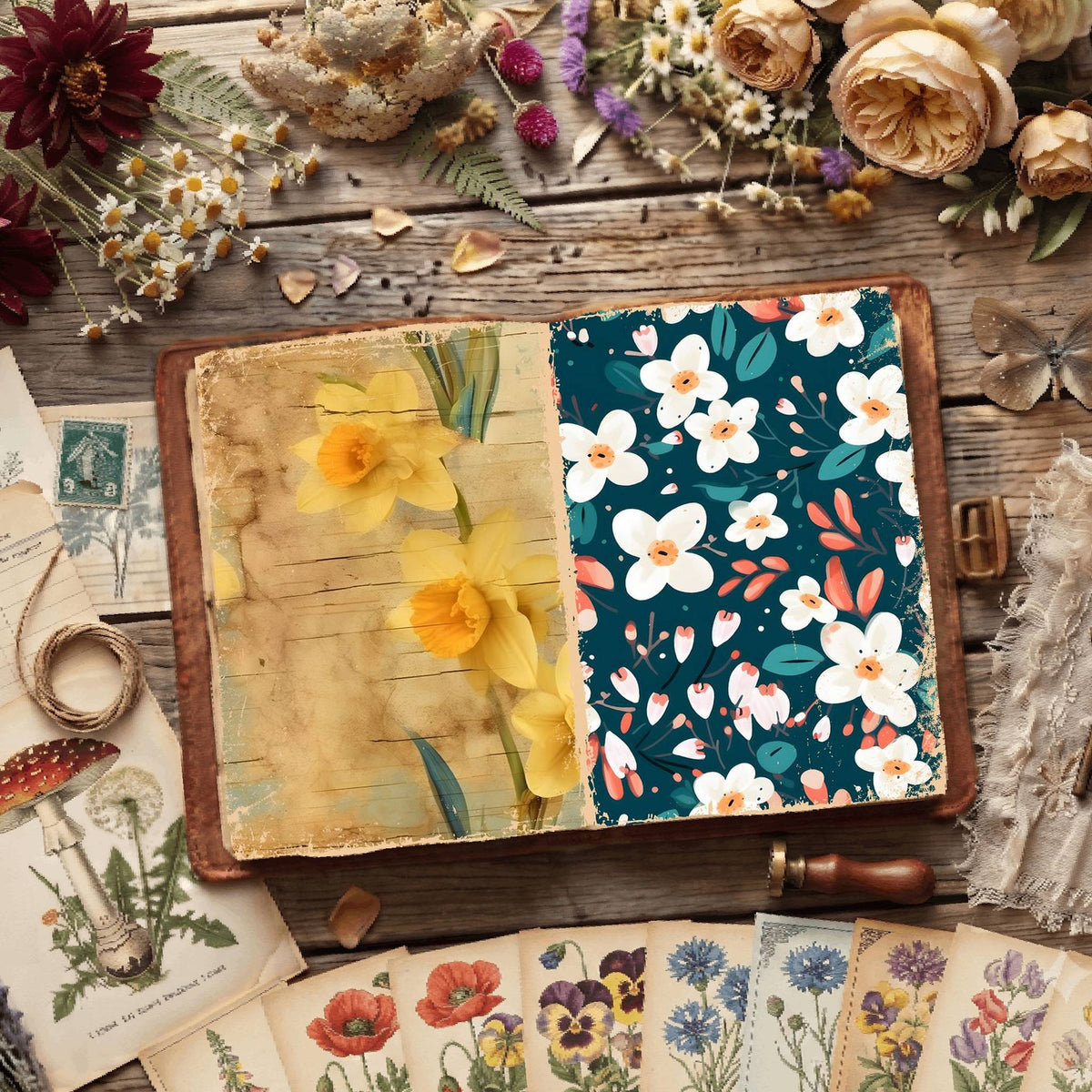 Floral Digital Papers