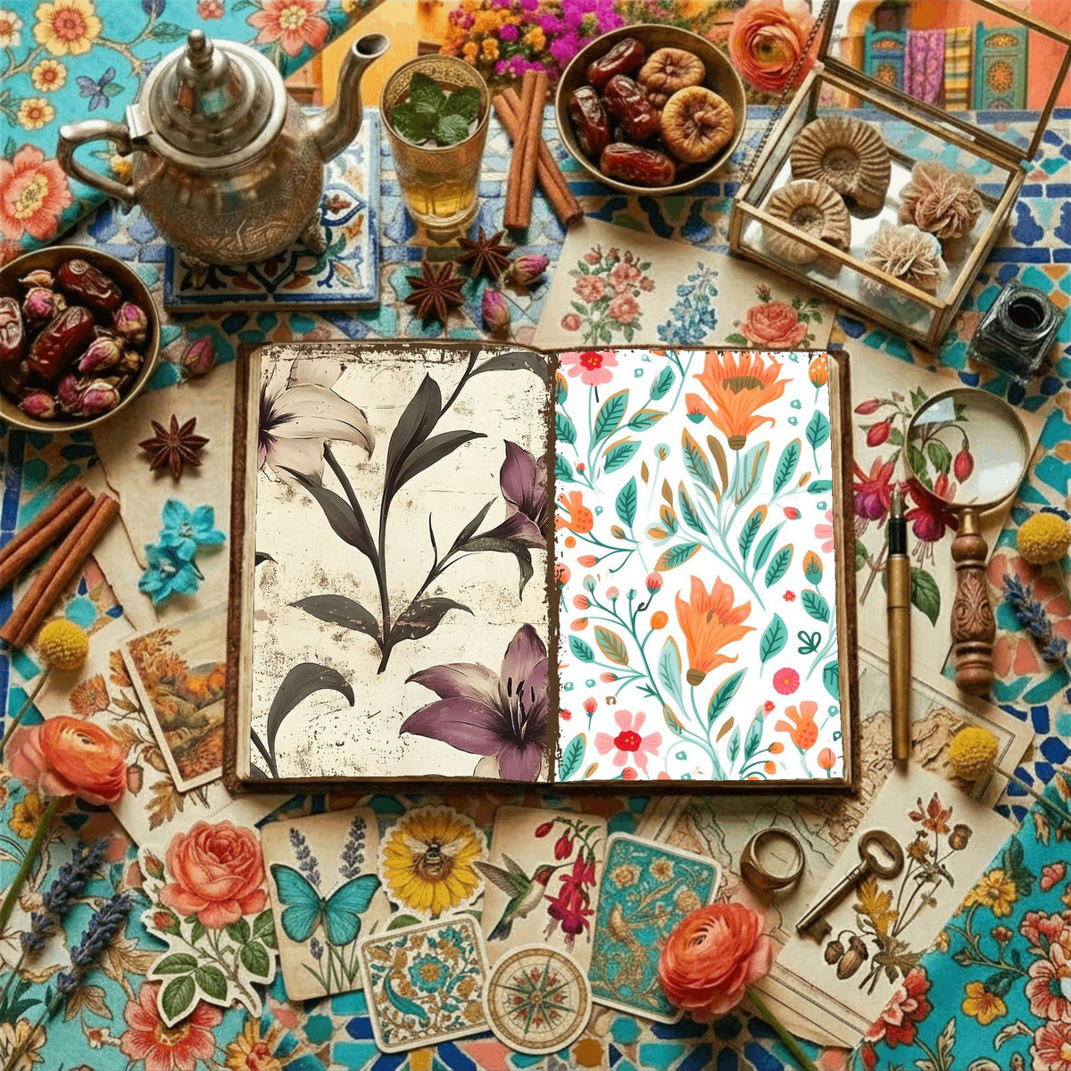Floral Digital Papers