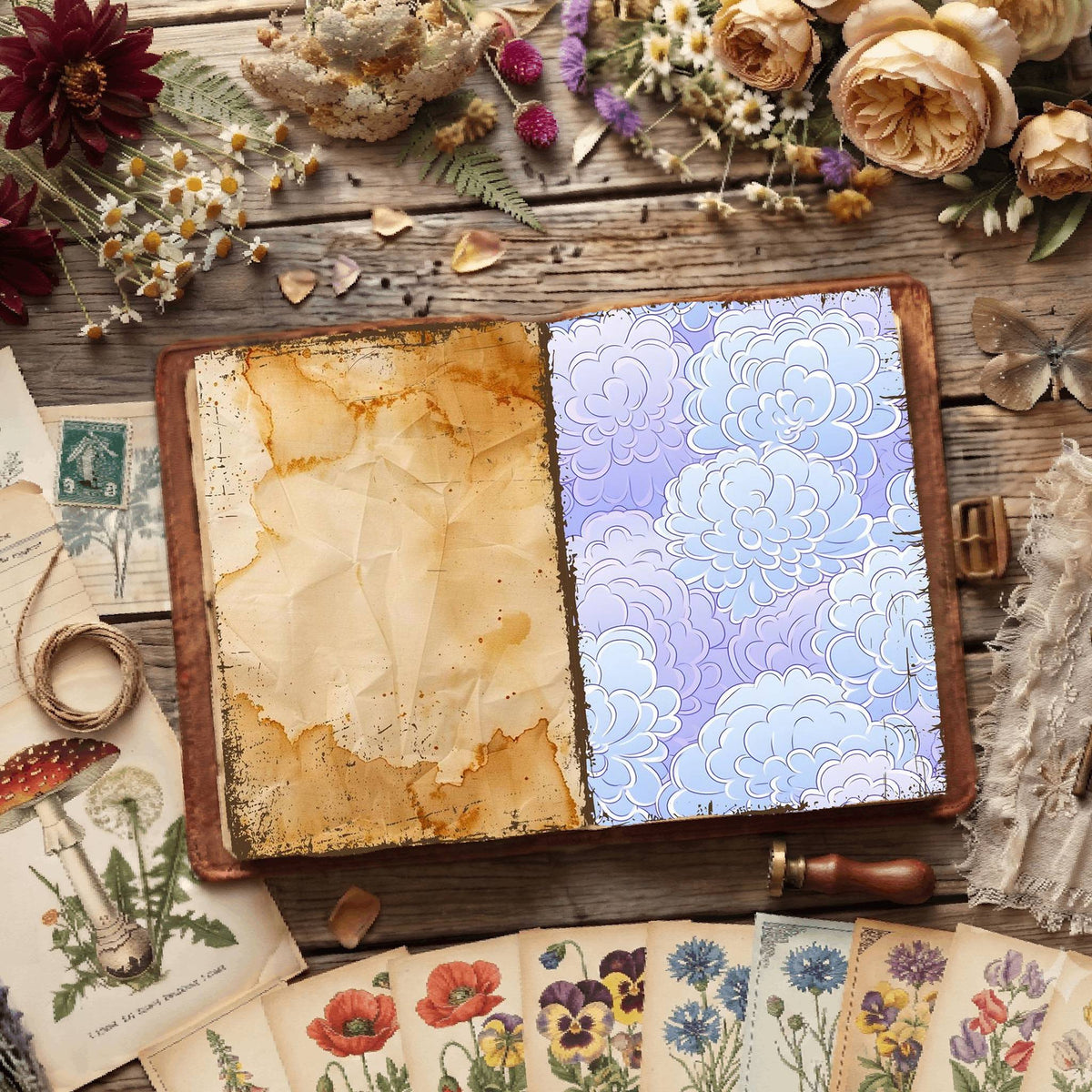 Floral Digital Papers