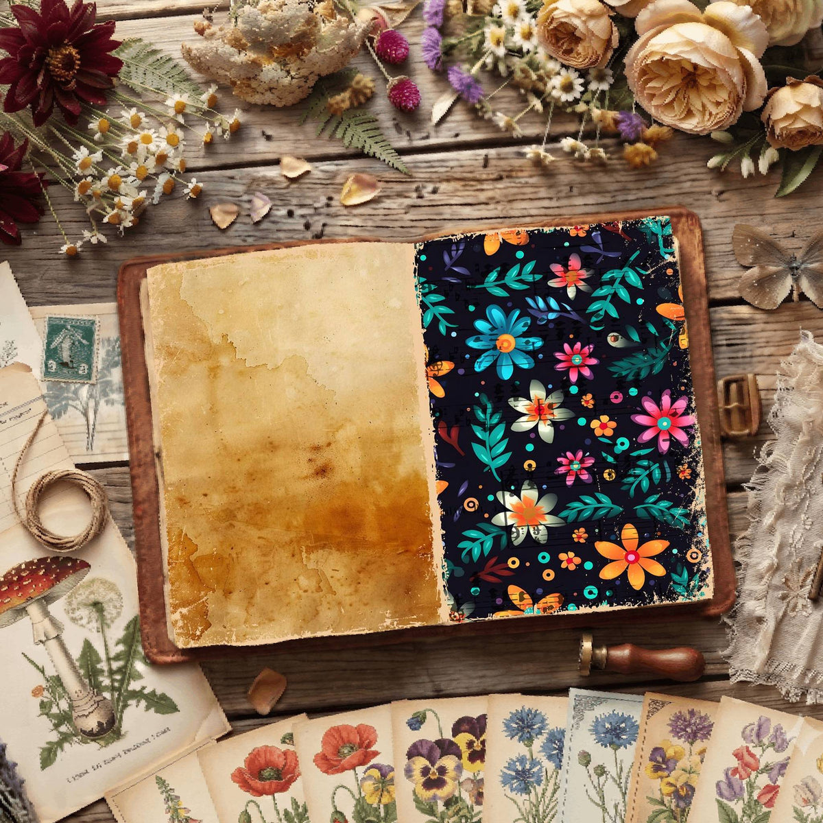 Floral Digital Papers