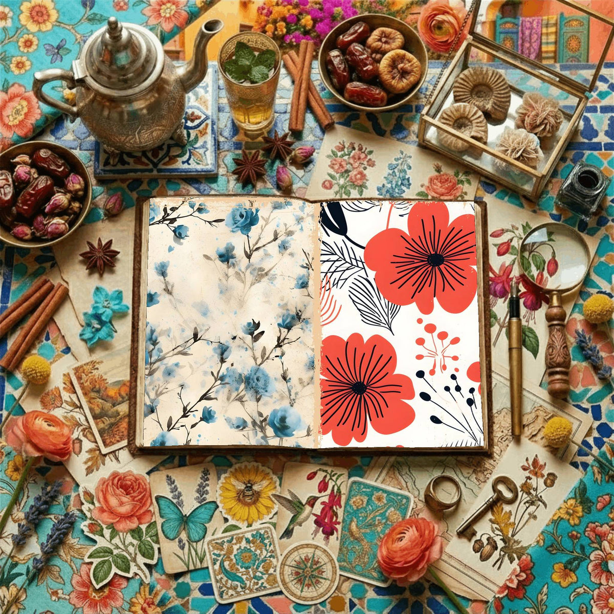 Floral Digital Papers