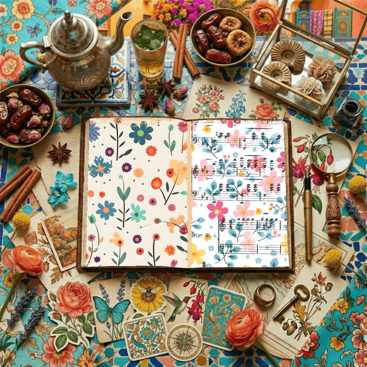 Floral Digital Papers