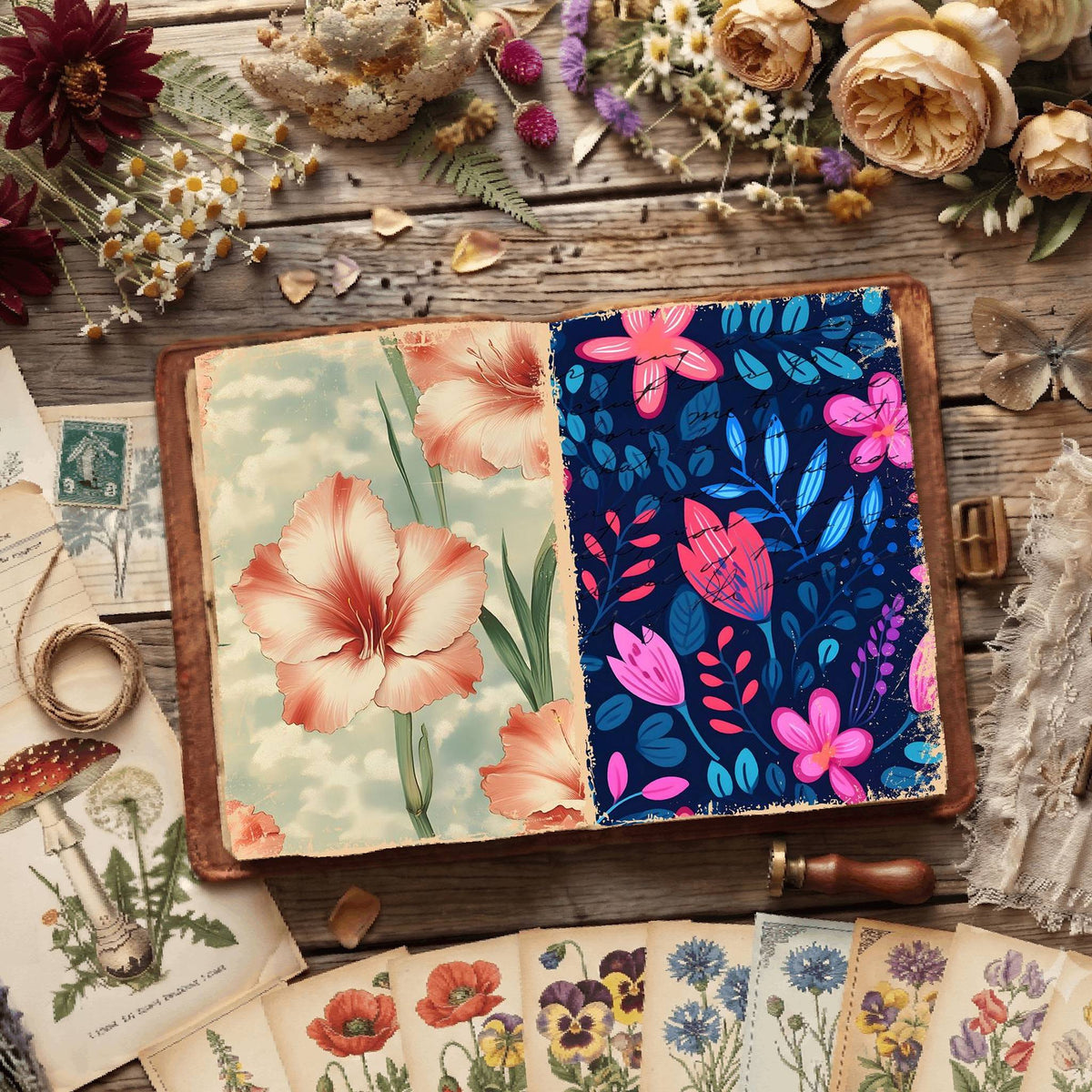 Floral Digital Papers