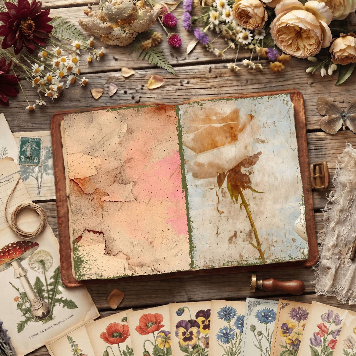 Floral Digital Papers
