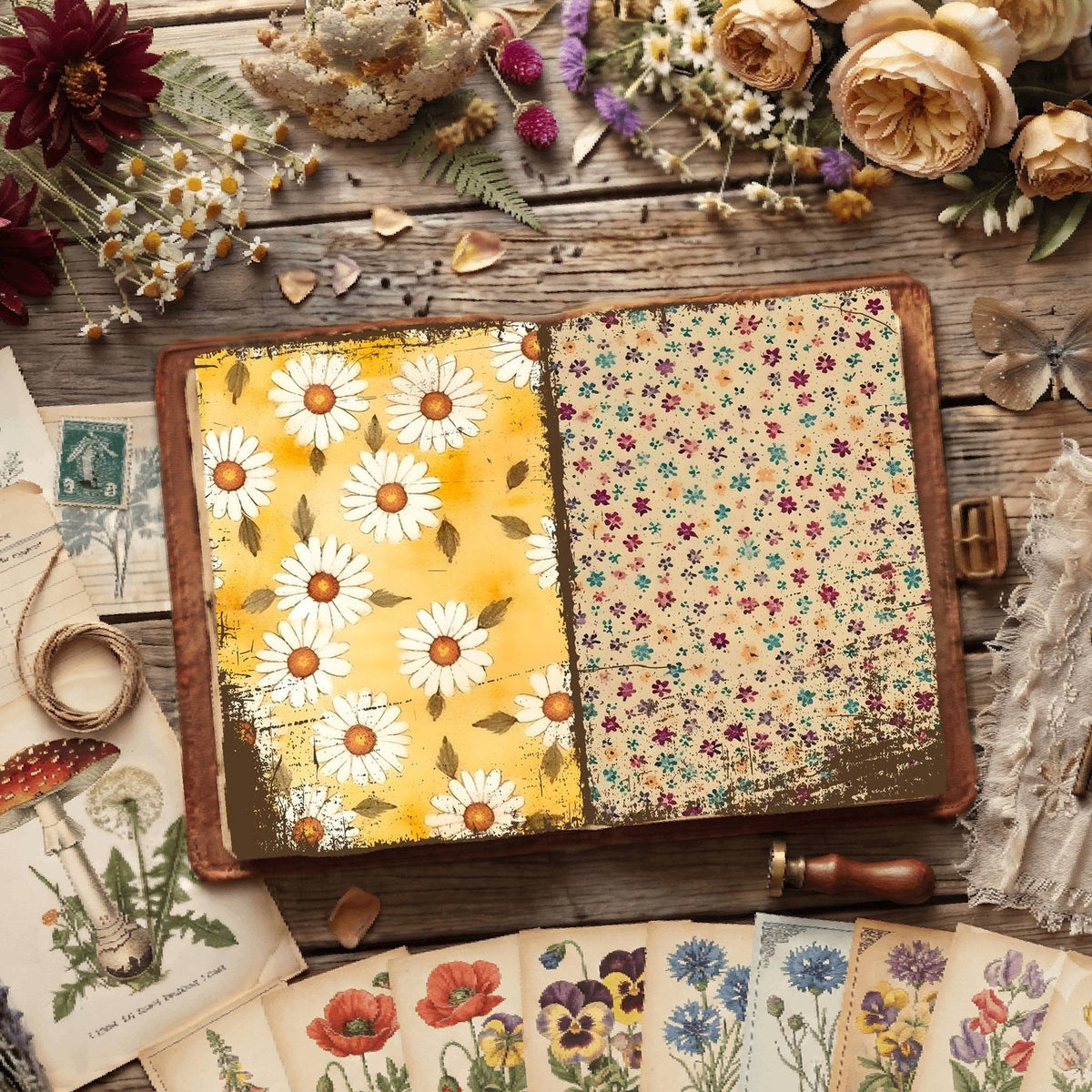 Floral Digital Papers
