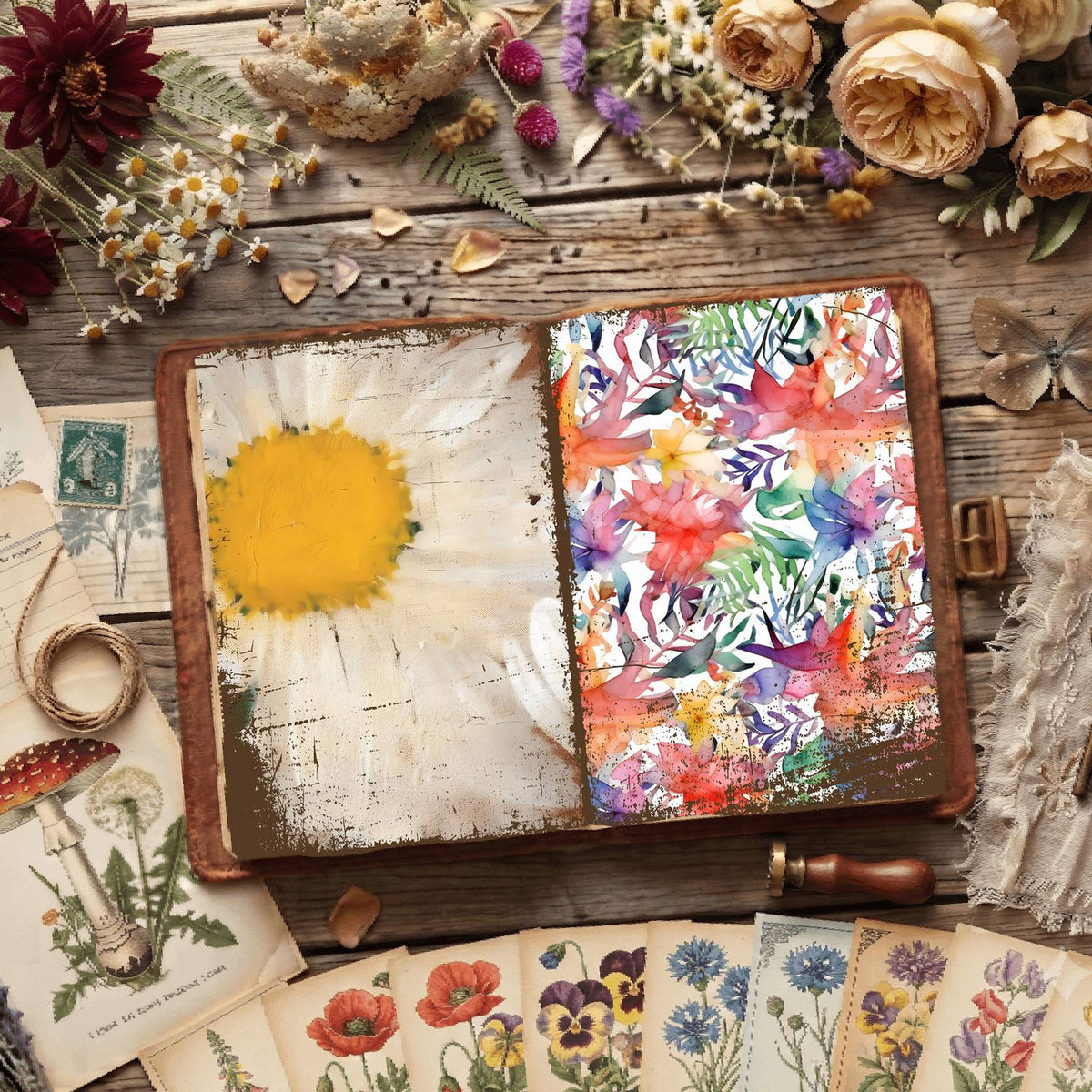 Floral Digital Papers