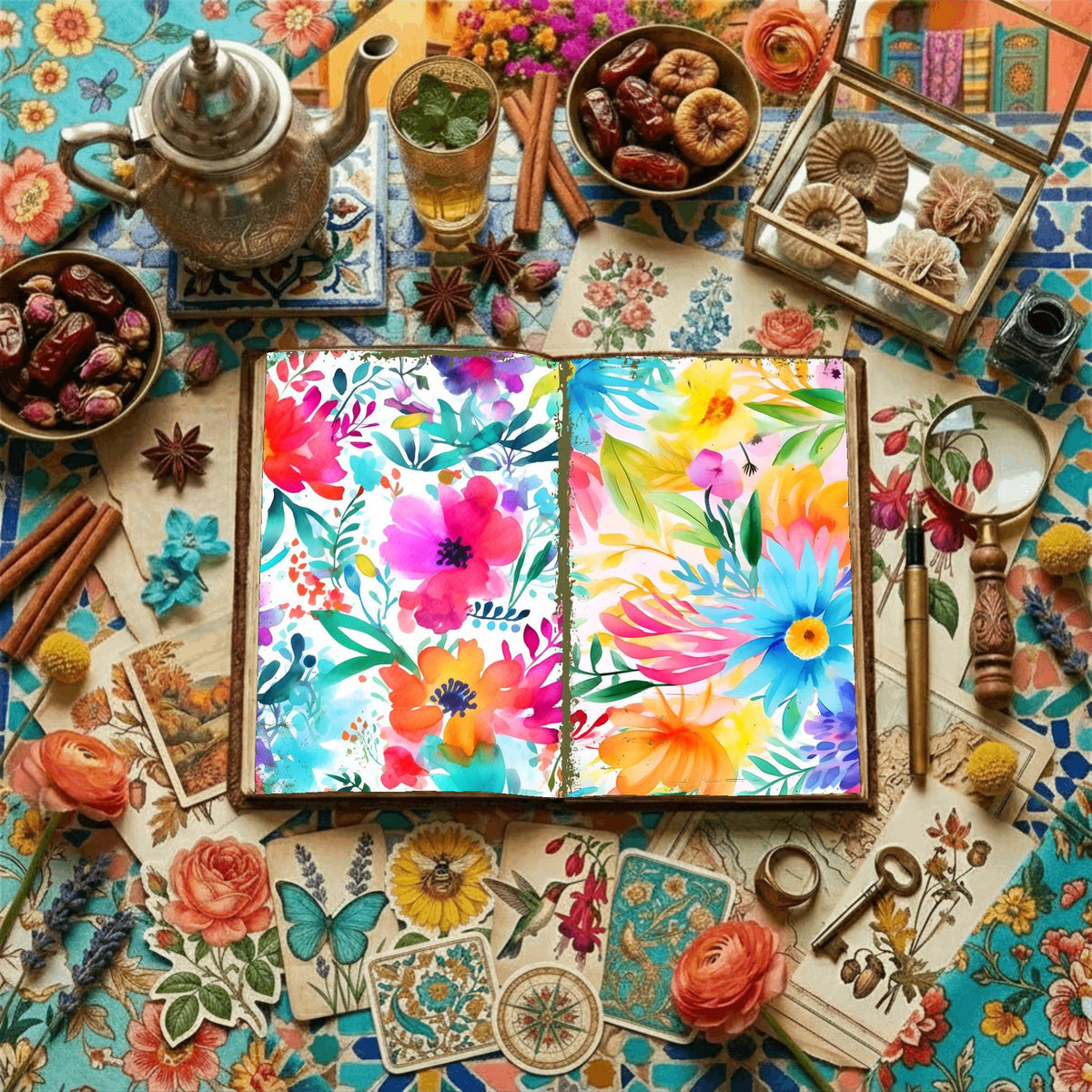 Floral Digital Papers
