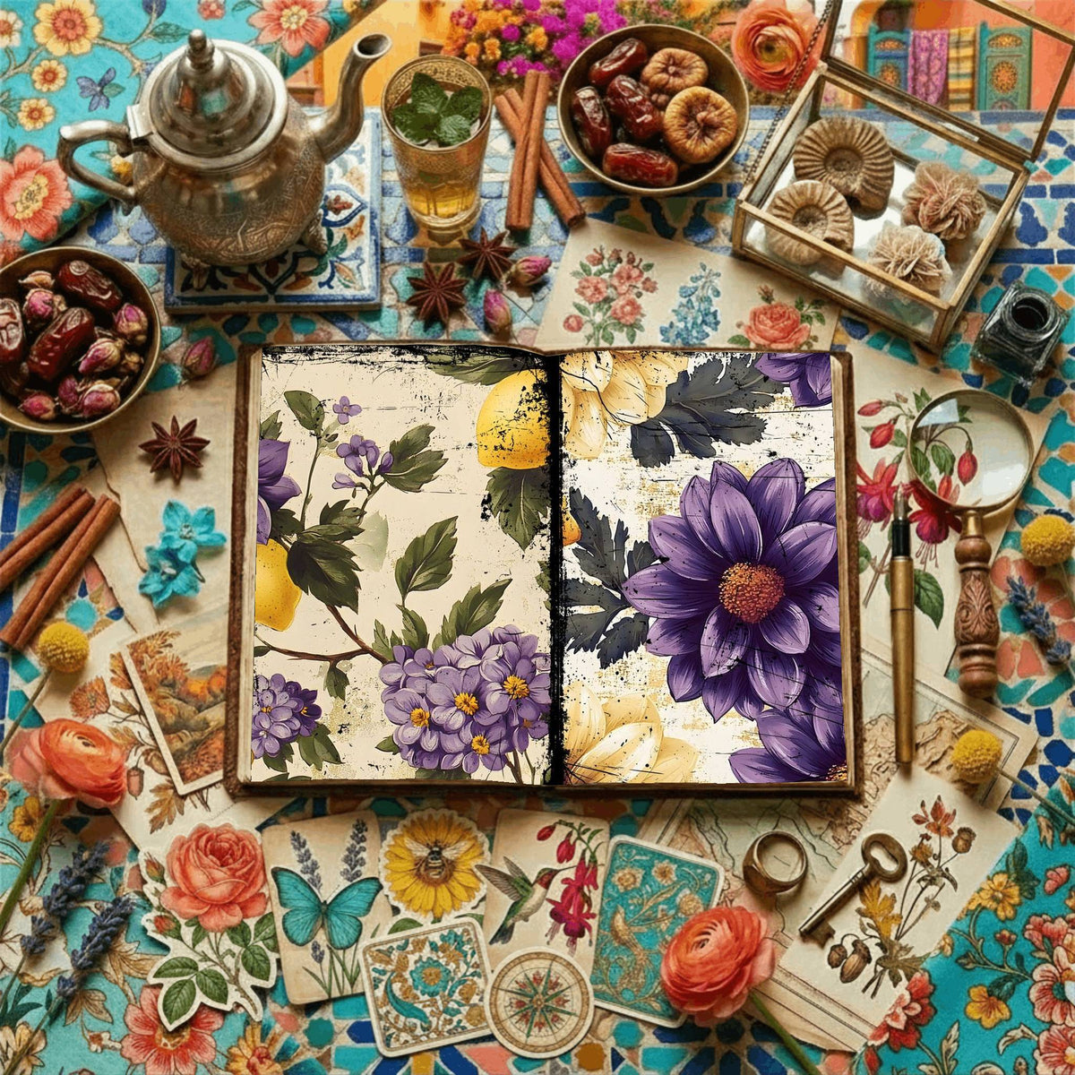 Floral Digital Papers