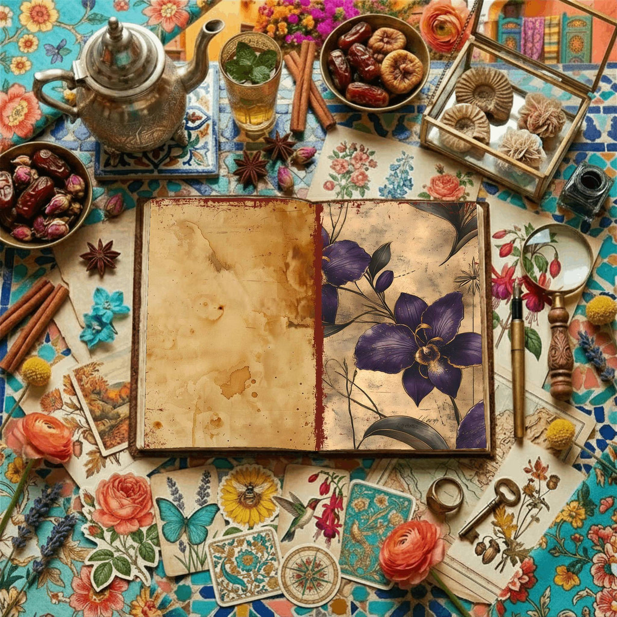 Floral Digital Papers