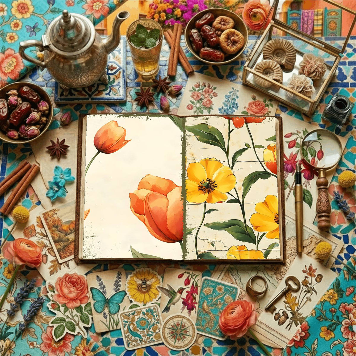 Floral Digital Papers