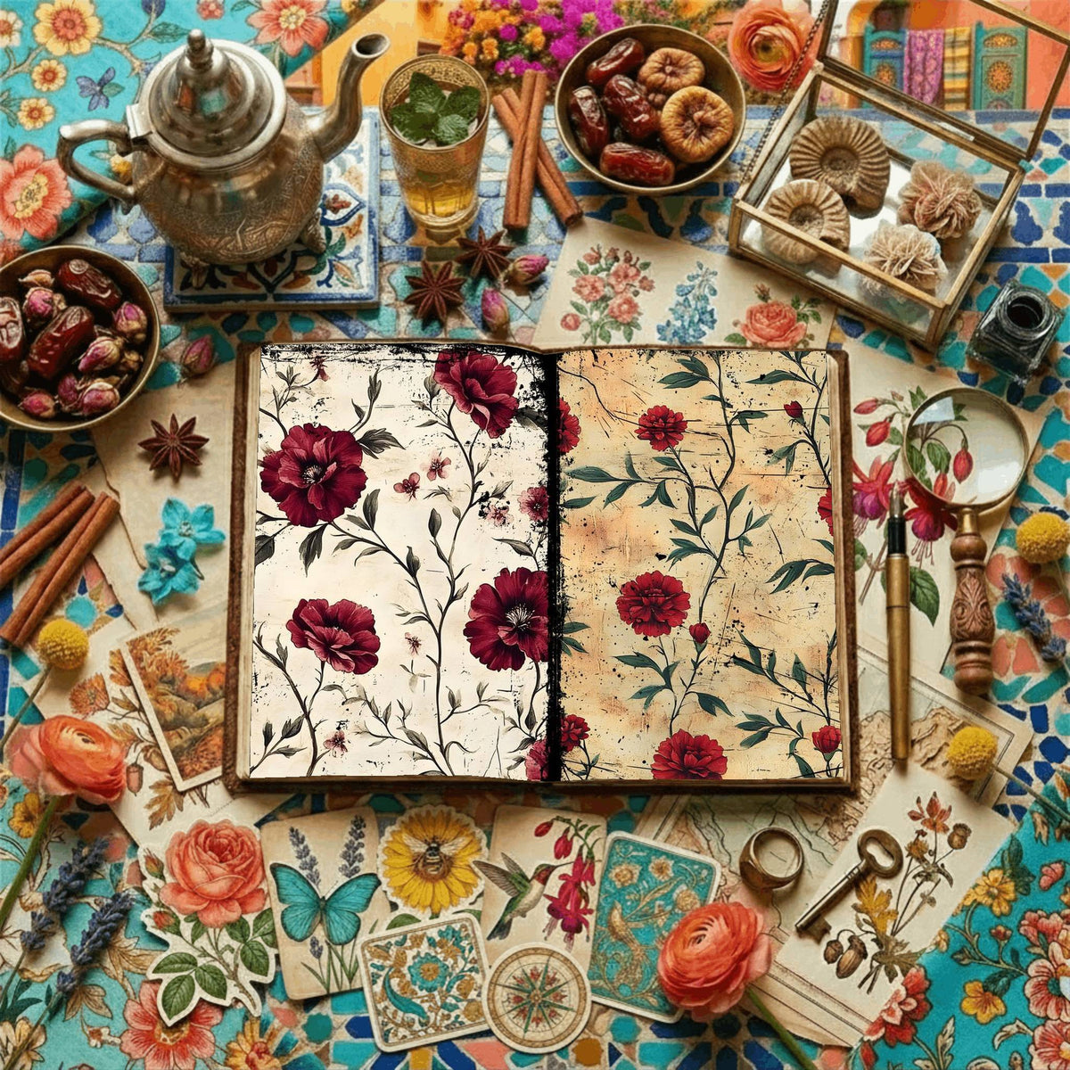 Floral Digital Papers
