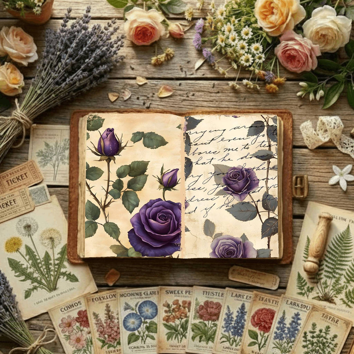 Floral Digital Papers