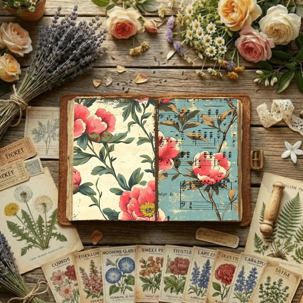 Floral Digital Papers