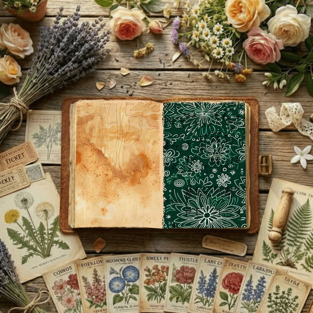 Floral Digital Papers