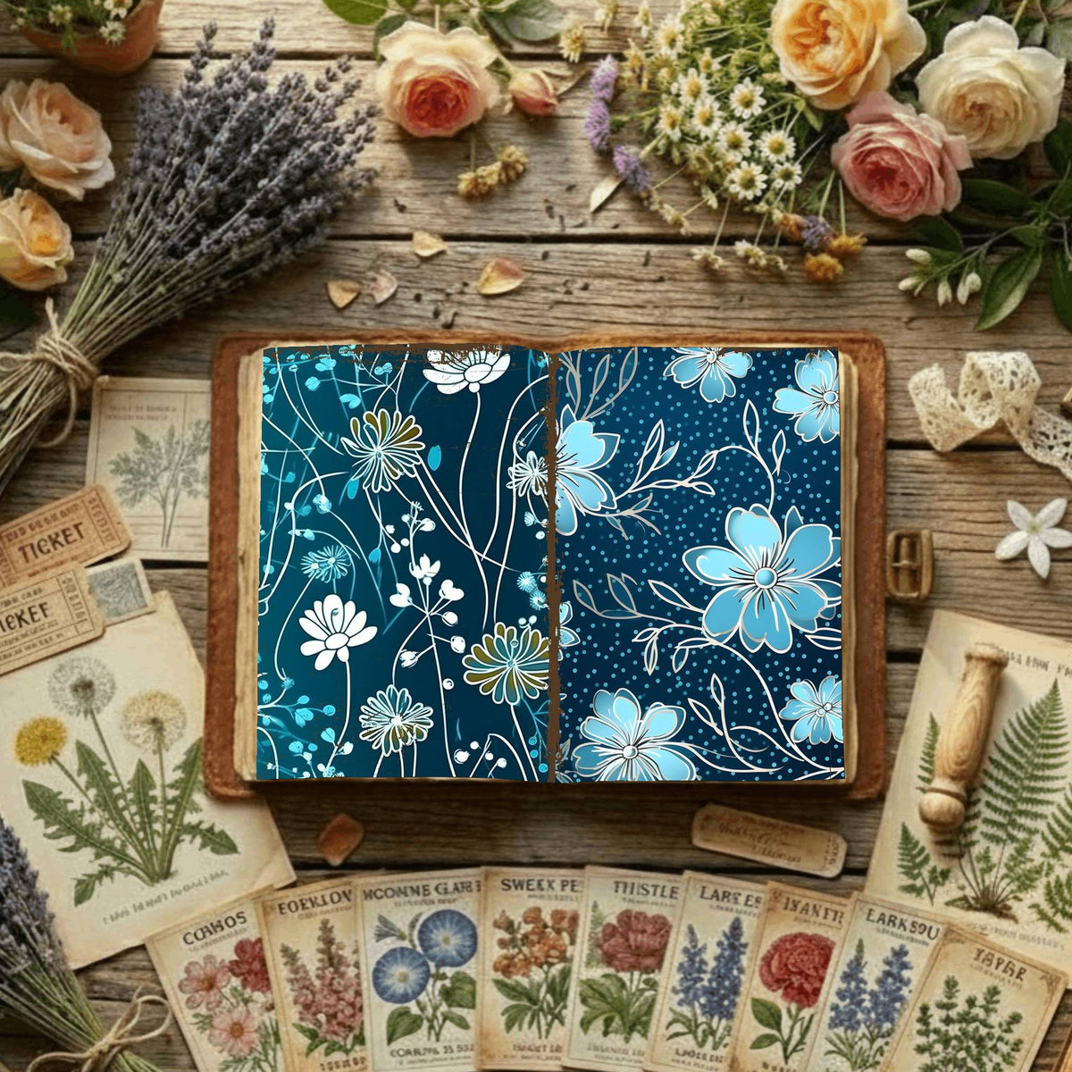 Floral Digital Papers