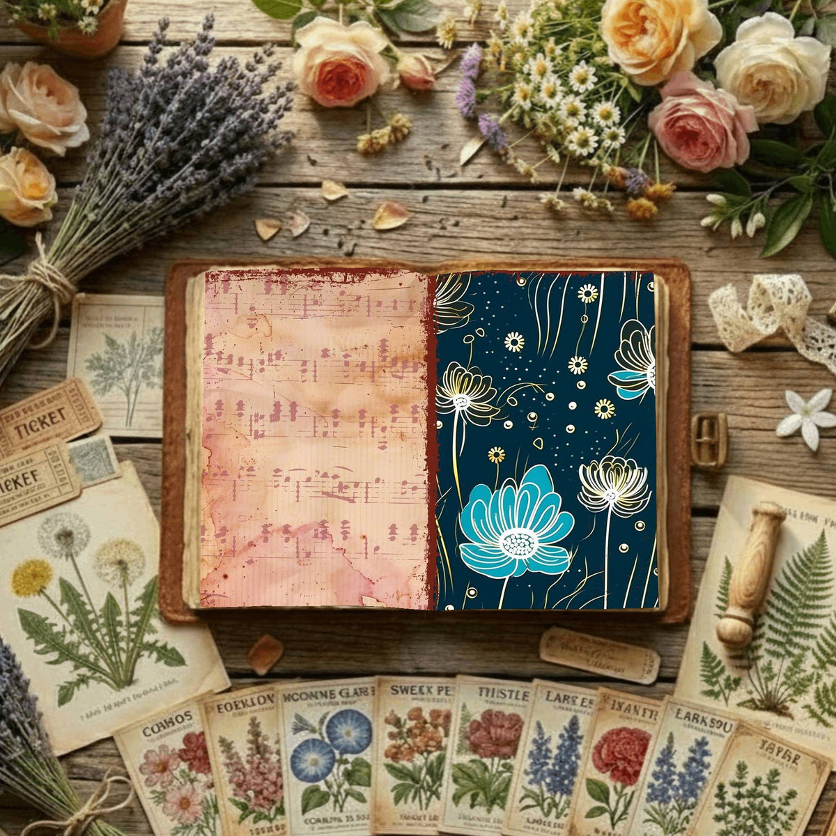 Floral Digital Papers