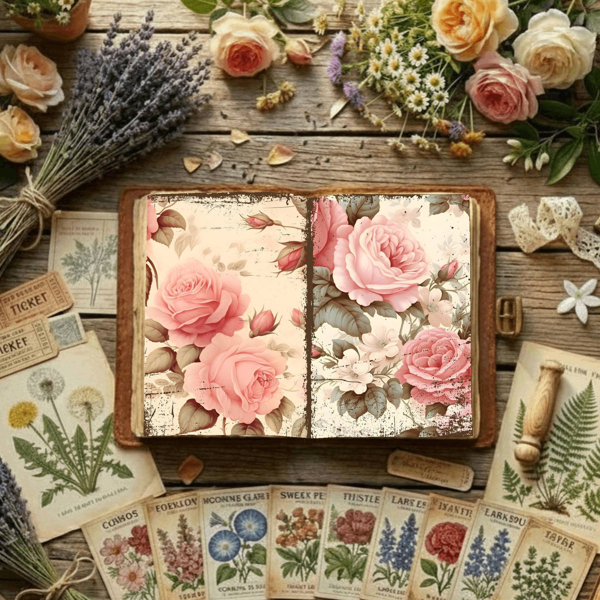 Floral Digital Papers