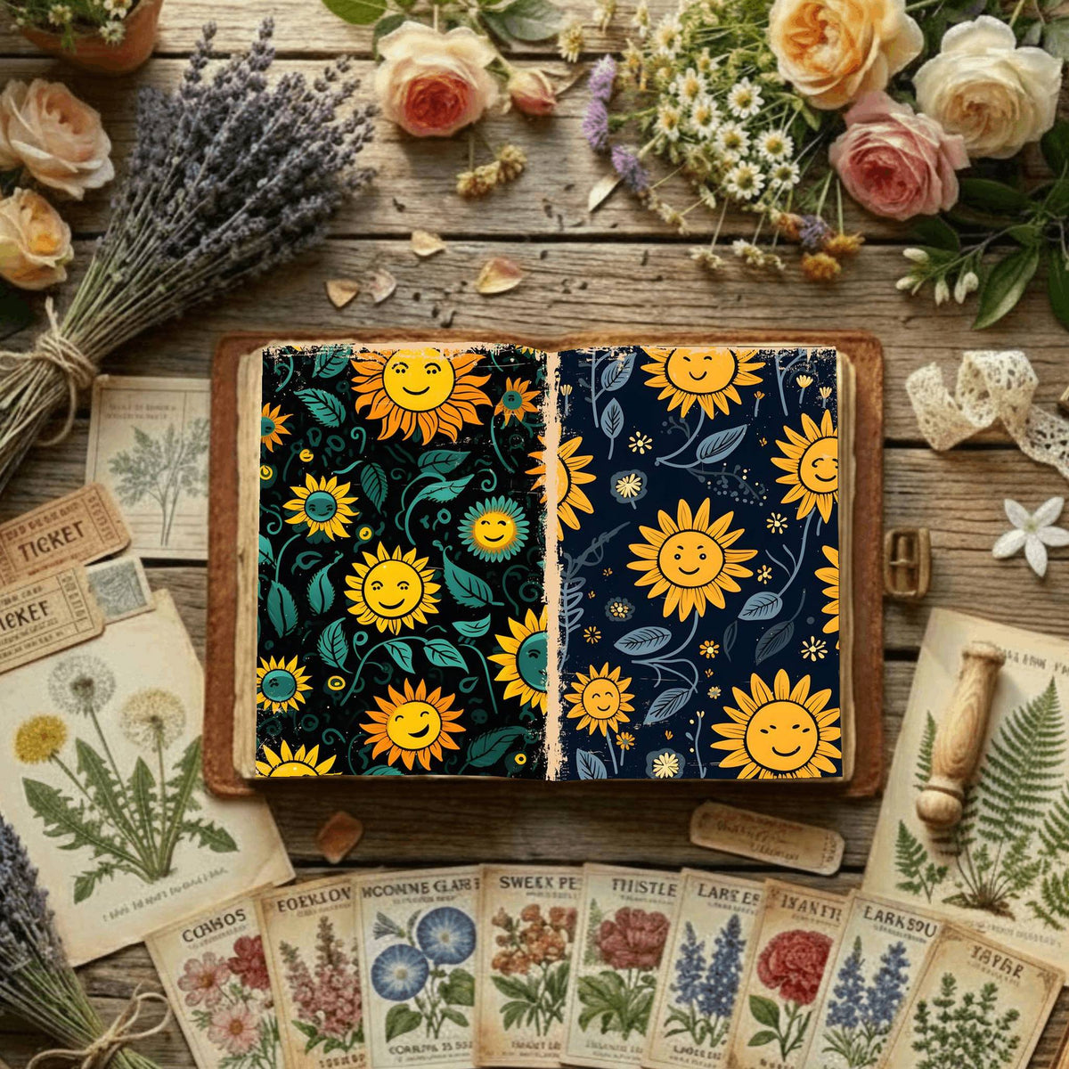 Floral Digital Papers