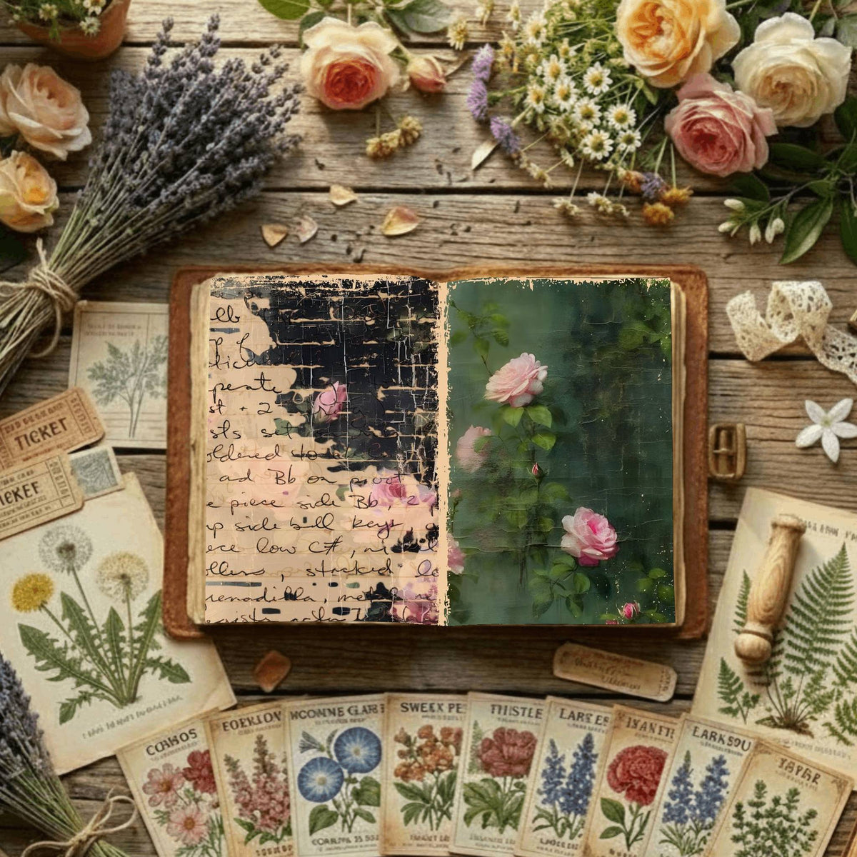 Floral Digital Papers