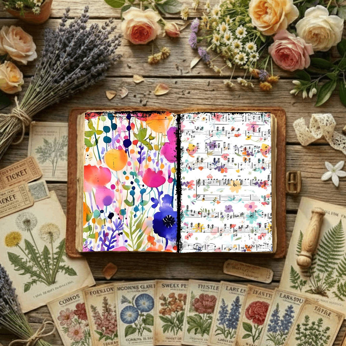 Floral Digital Papers