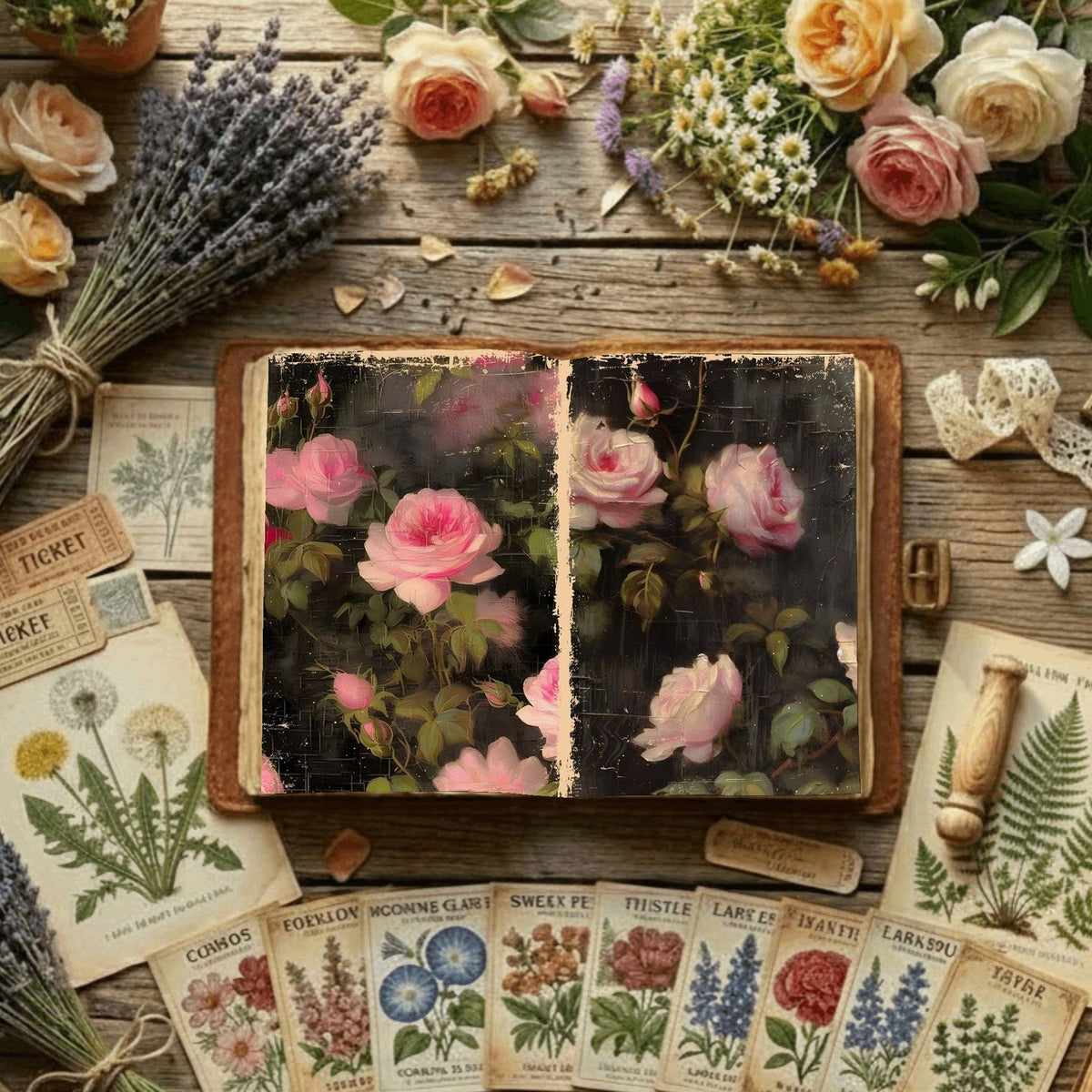 Floral Digital Papers