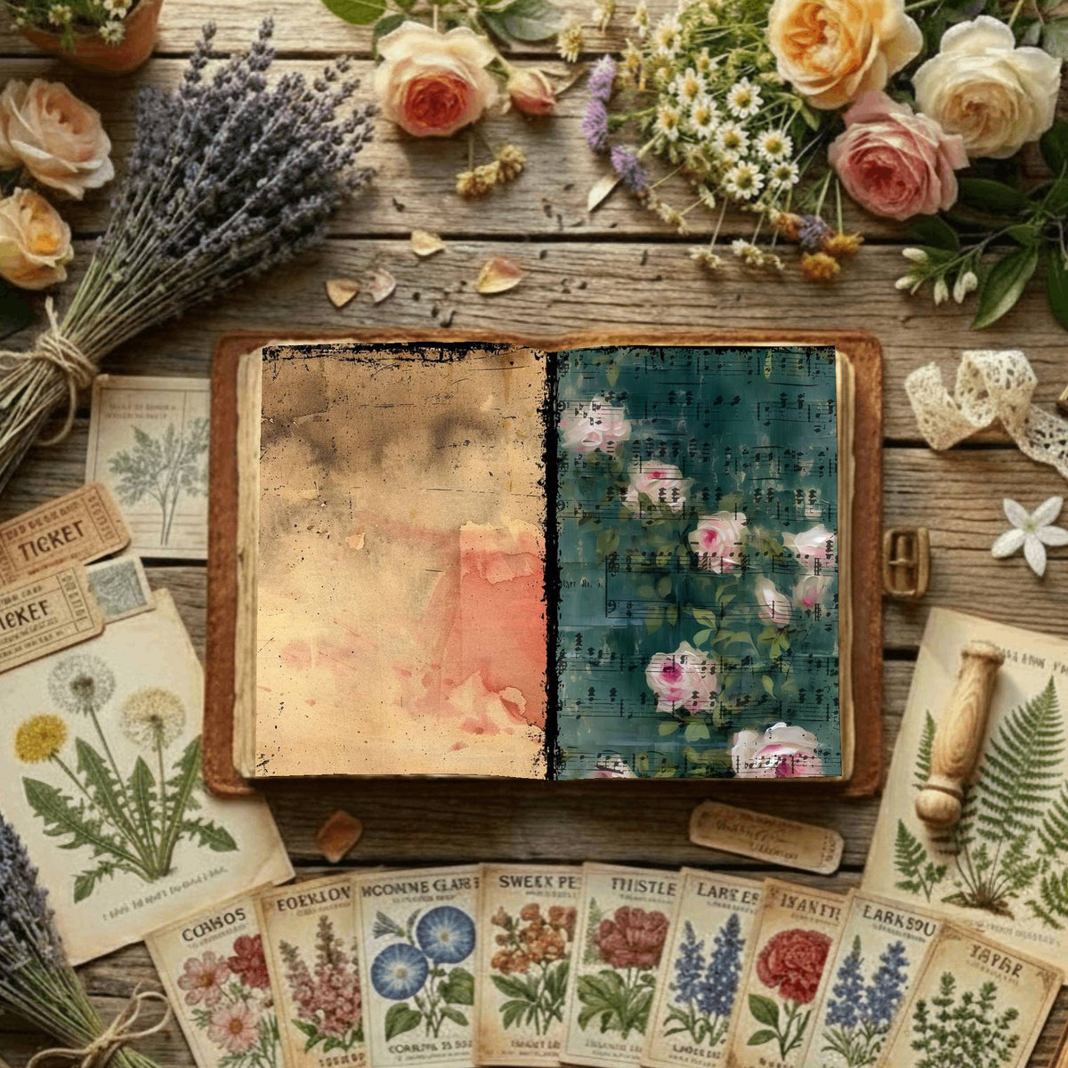 Floral Digital Papers