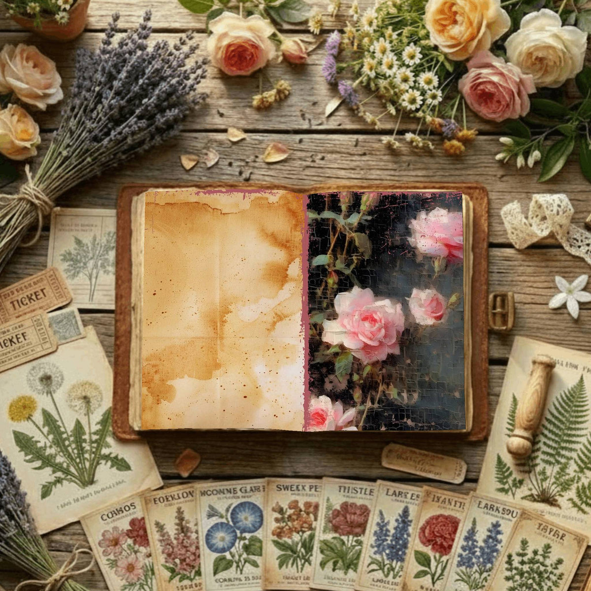 Floral Digital Papers