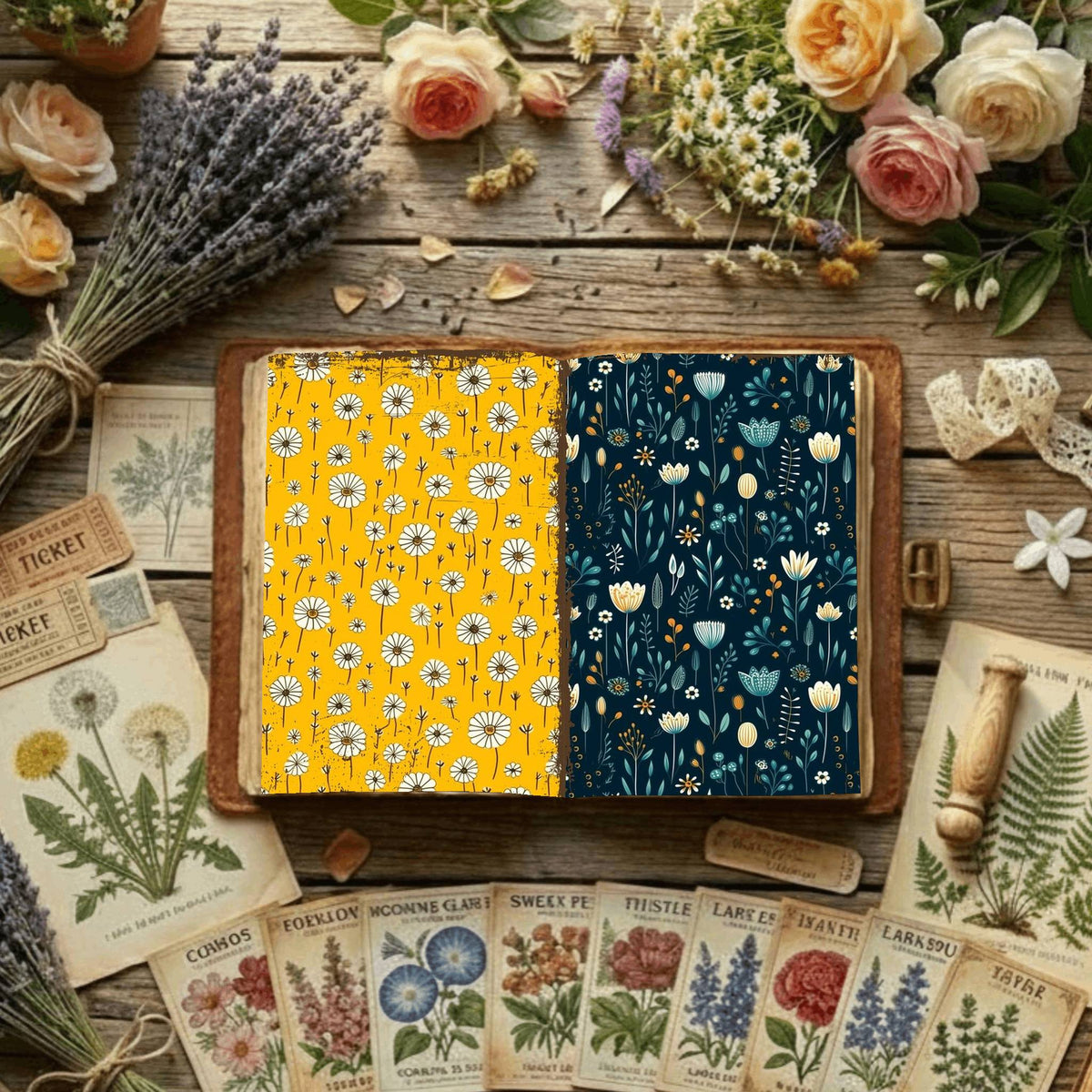 Floral Digital Papers