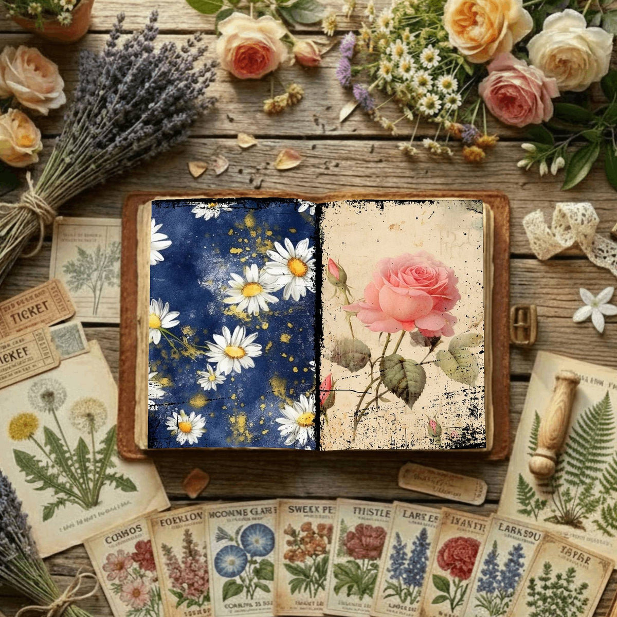Floral Digital Papers