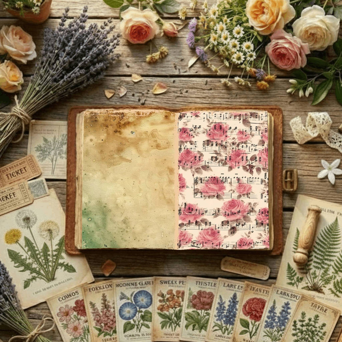 Floral Digital Papers