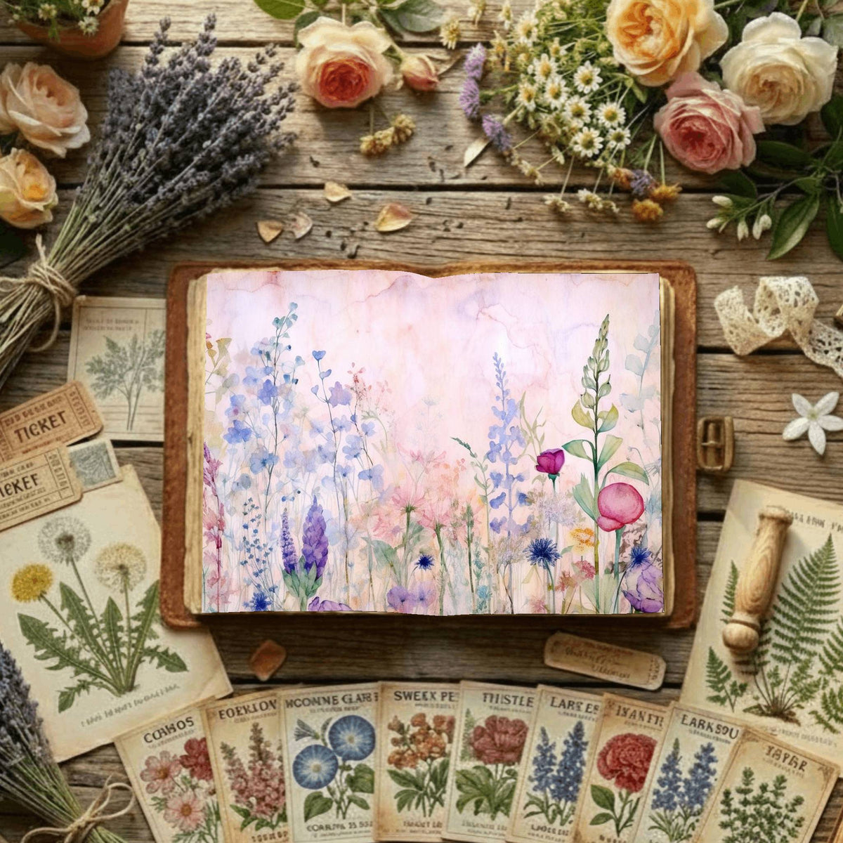 Floral Digital Papers