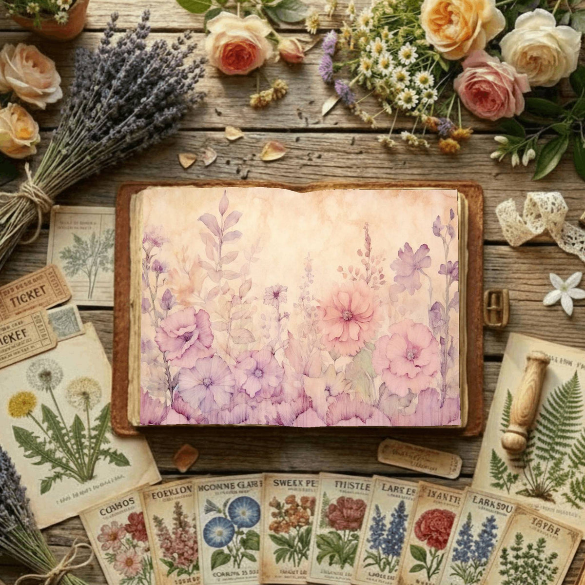 Floral Digital Papers