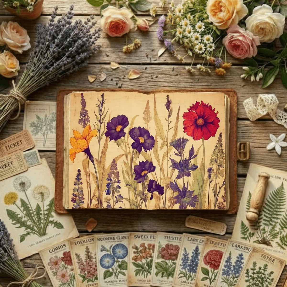 Floral Digital Papers