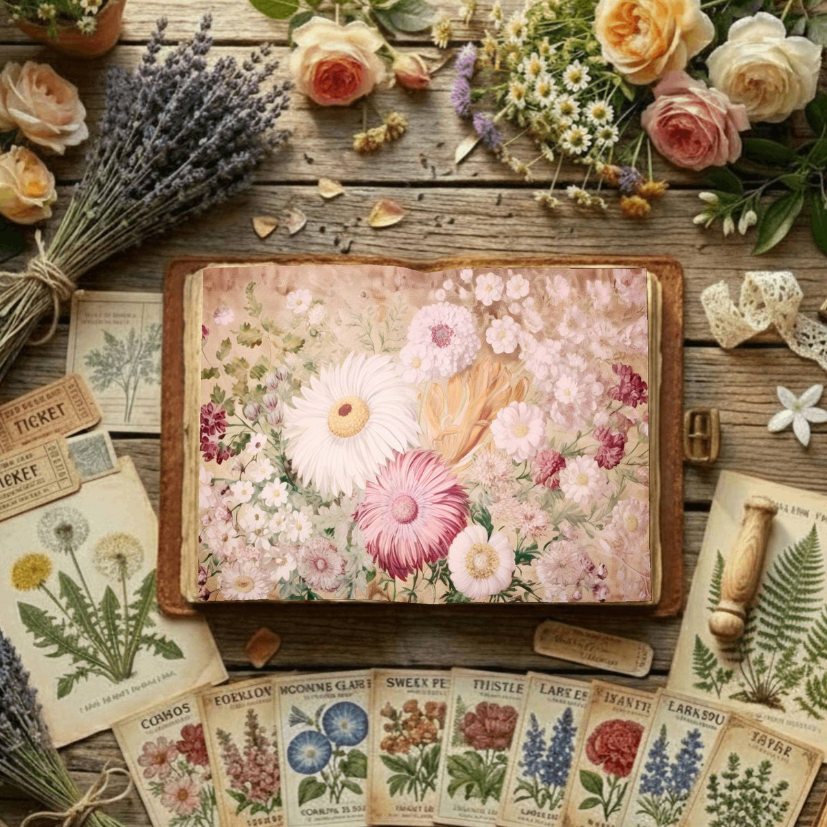 Floral Digital Papers
