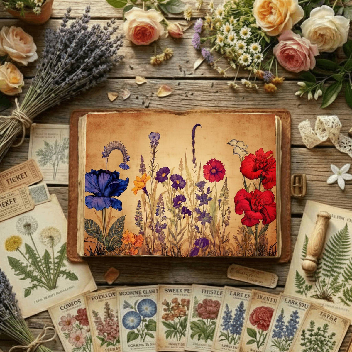 Floral Digital Papers