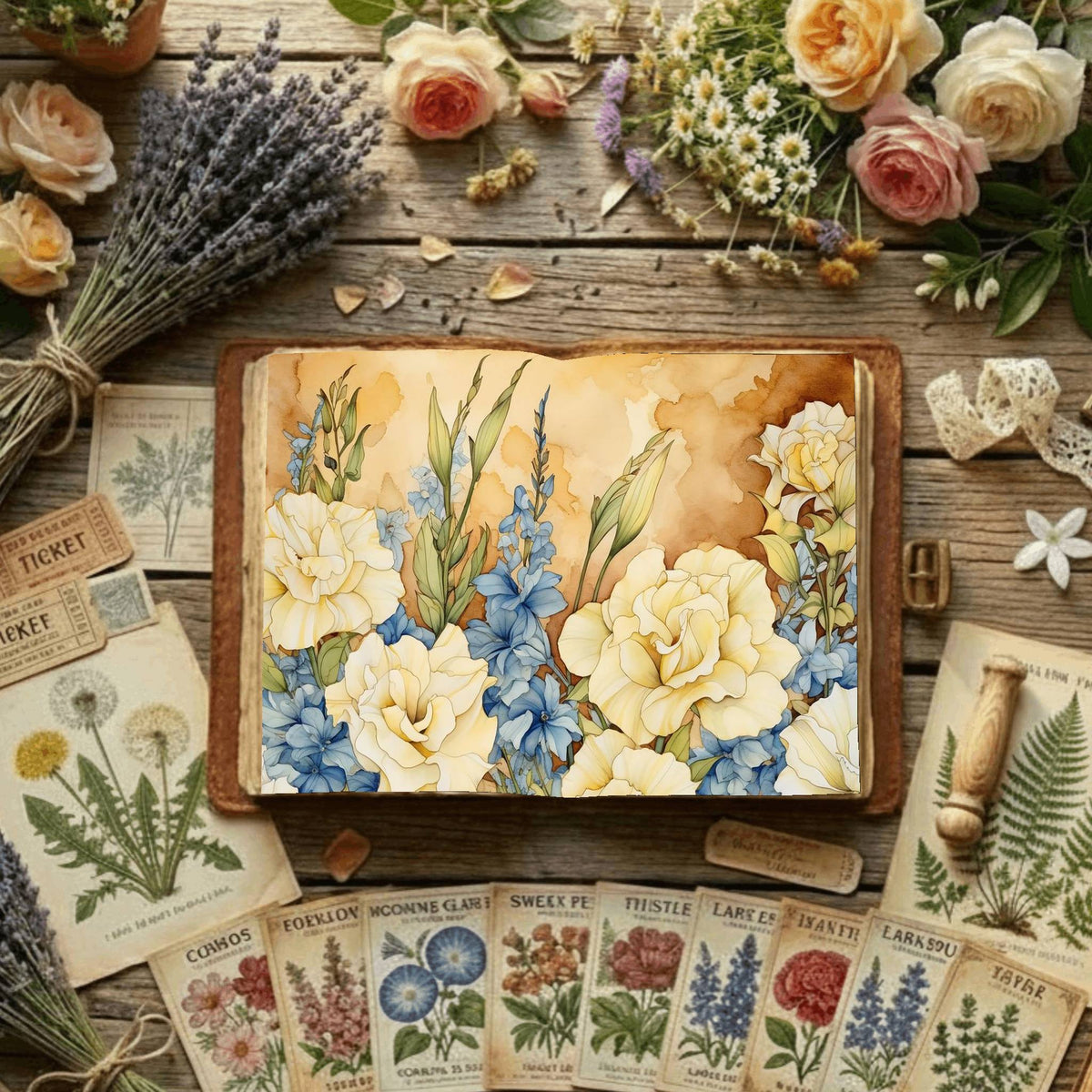 Floral Digital Papers
