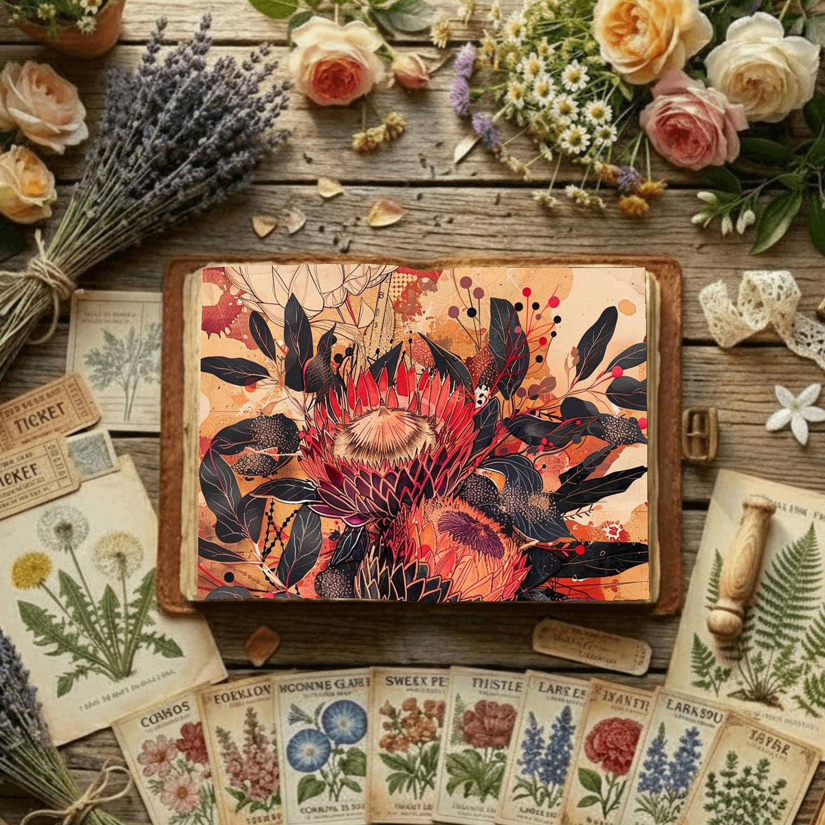 Floral Digital Papers