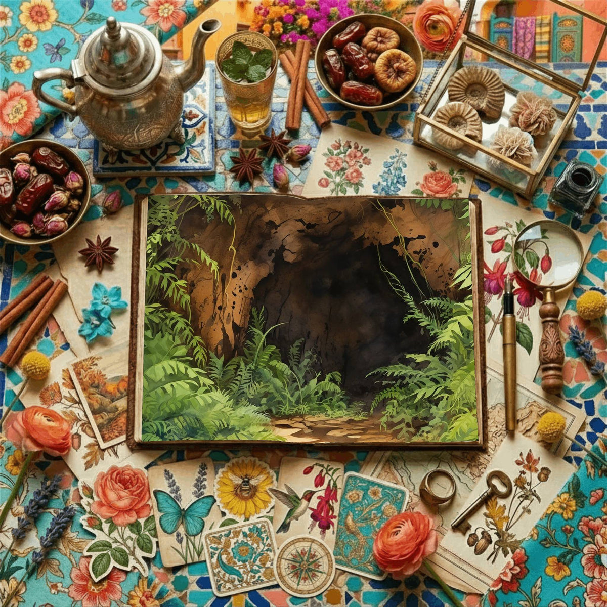 Forest Cave Digital Papers