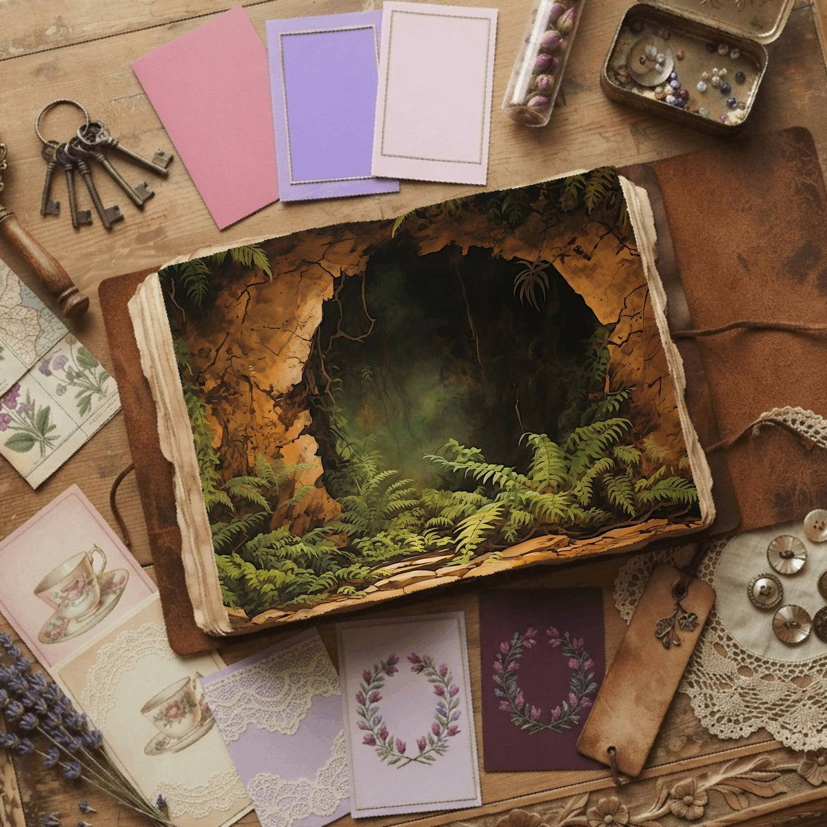 Forest Cave Digital Papers