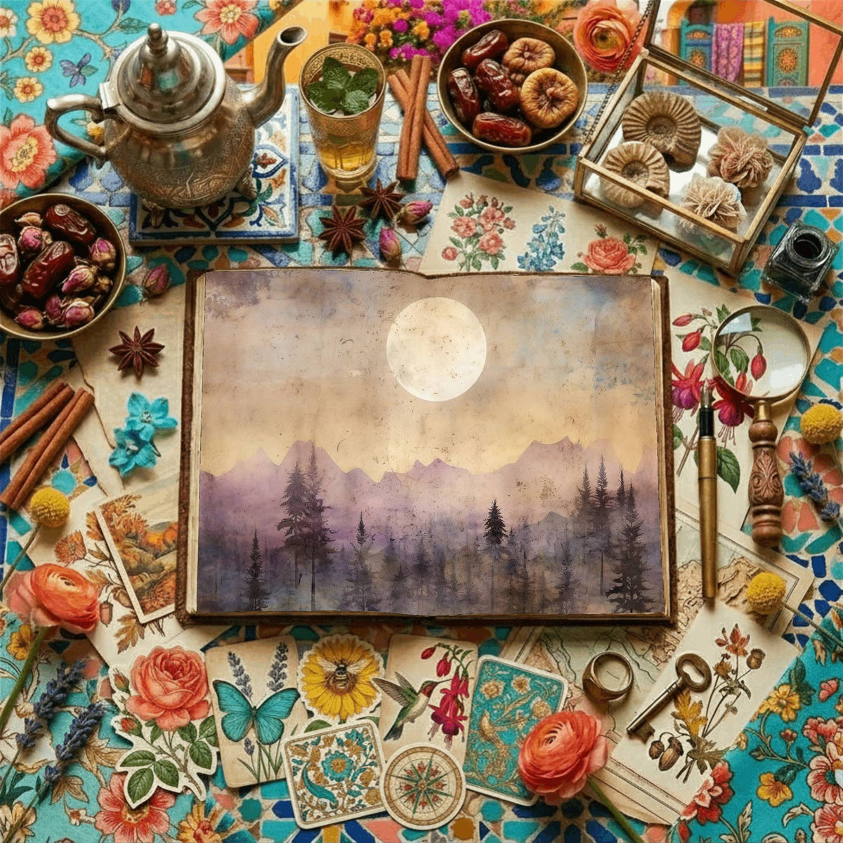 Forest Moon Digital Papers
