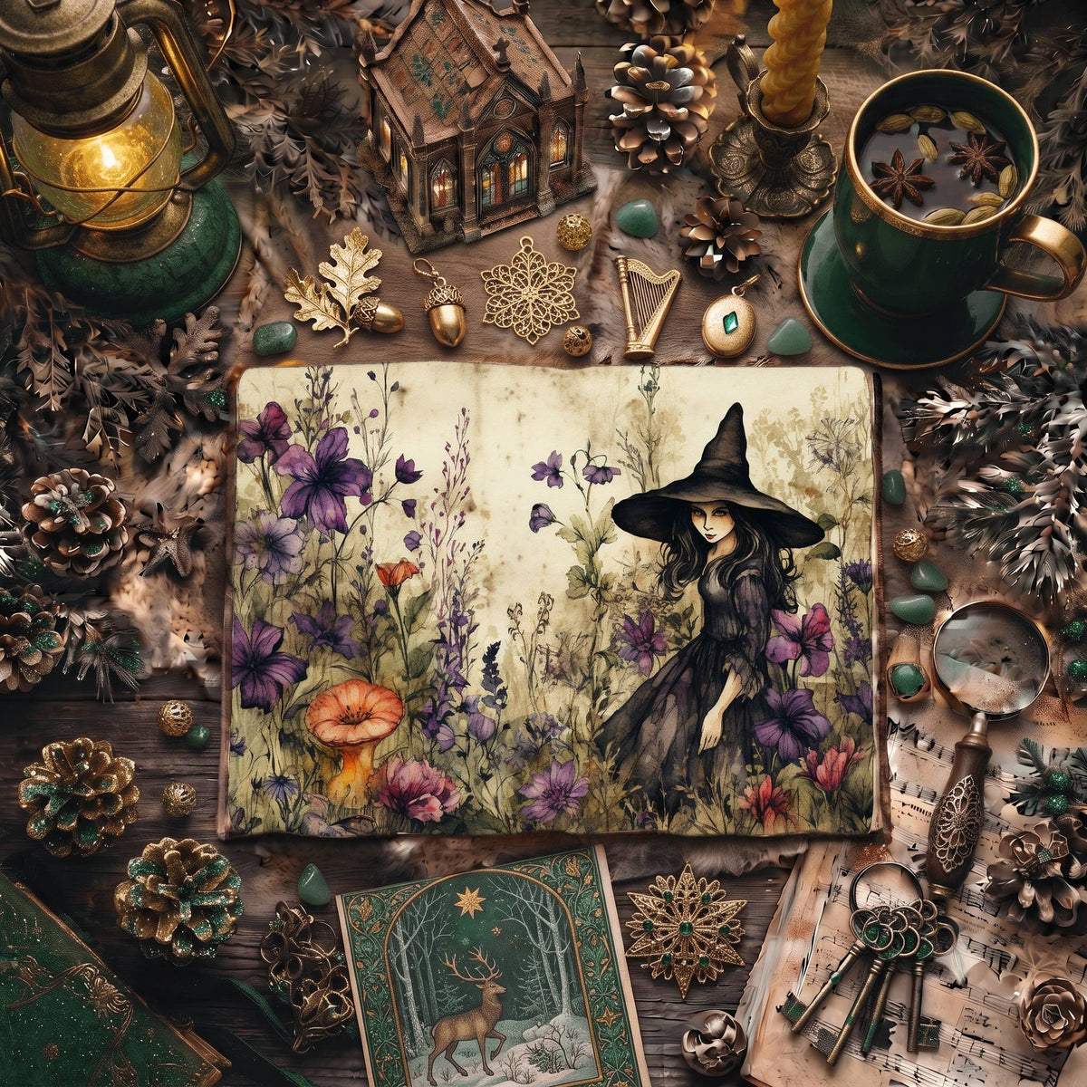 Forest Witch Digital Papers