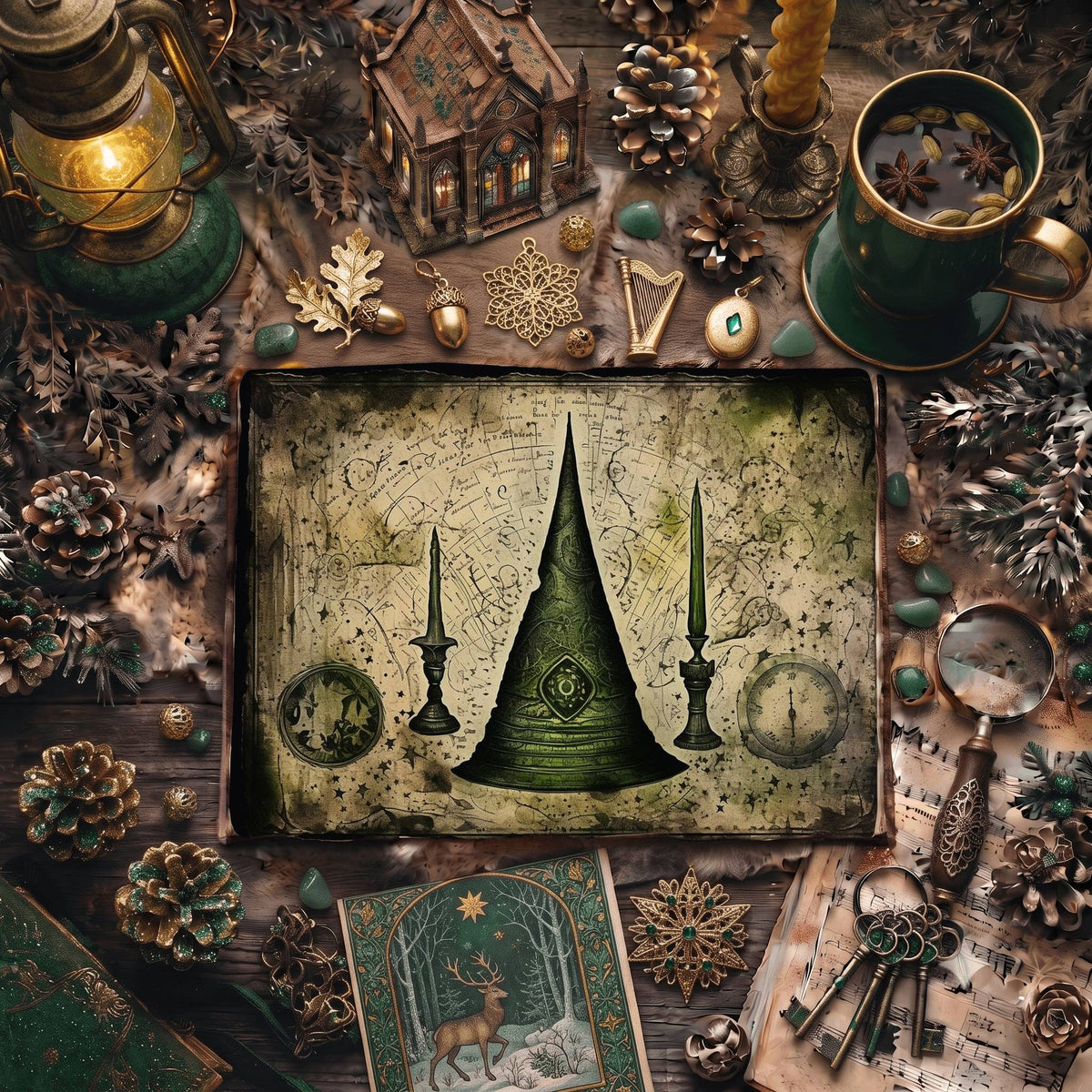 Forest Witch Digital Papers