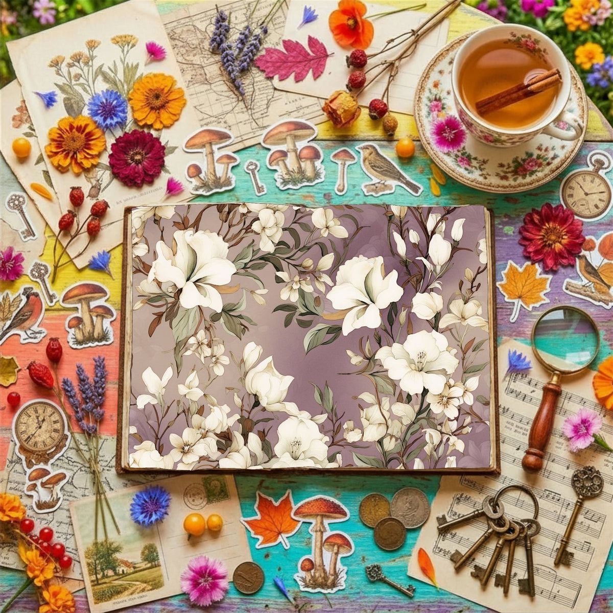 Freesia Flowers Digital Papers