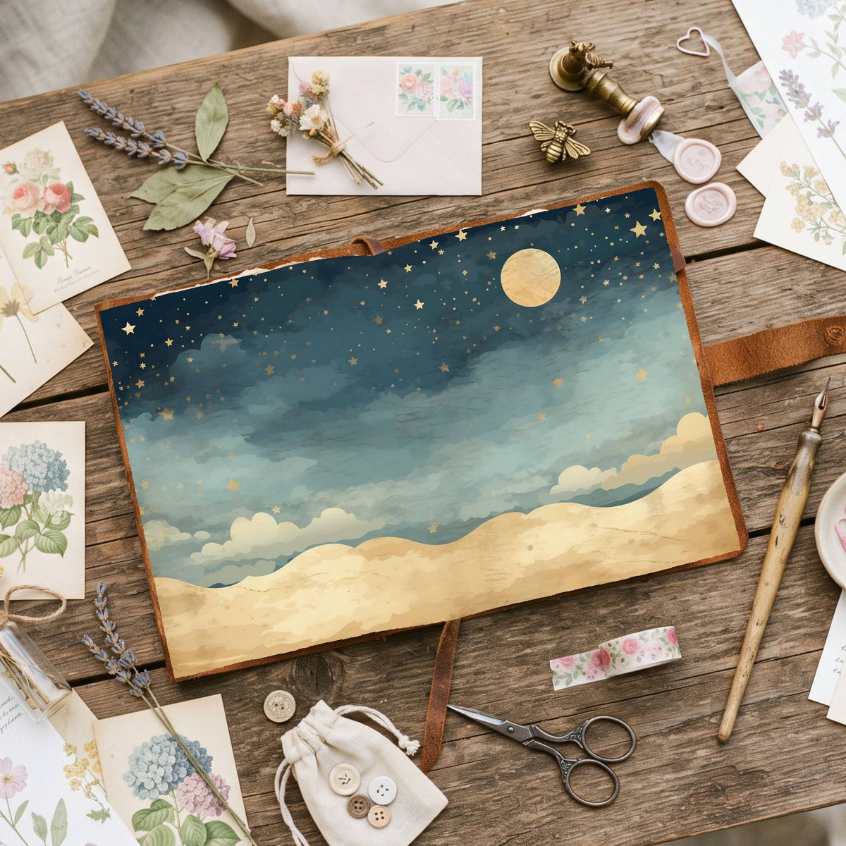 Full Moon Digital Papers